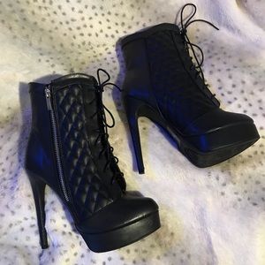 Black stiletto boots